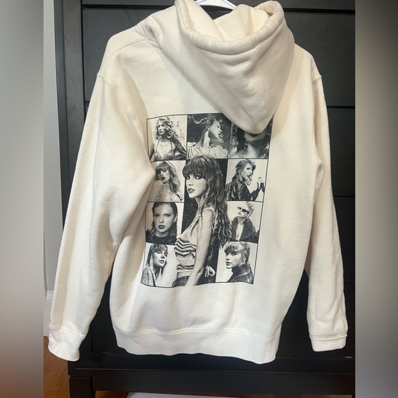 Taylor Swift Eras Tour Cream Hoodie - Picture 1 of 3